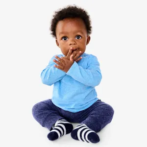 Heathered easy baby pant