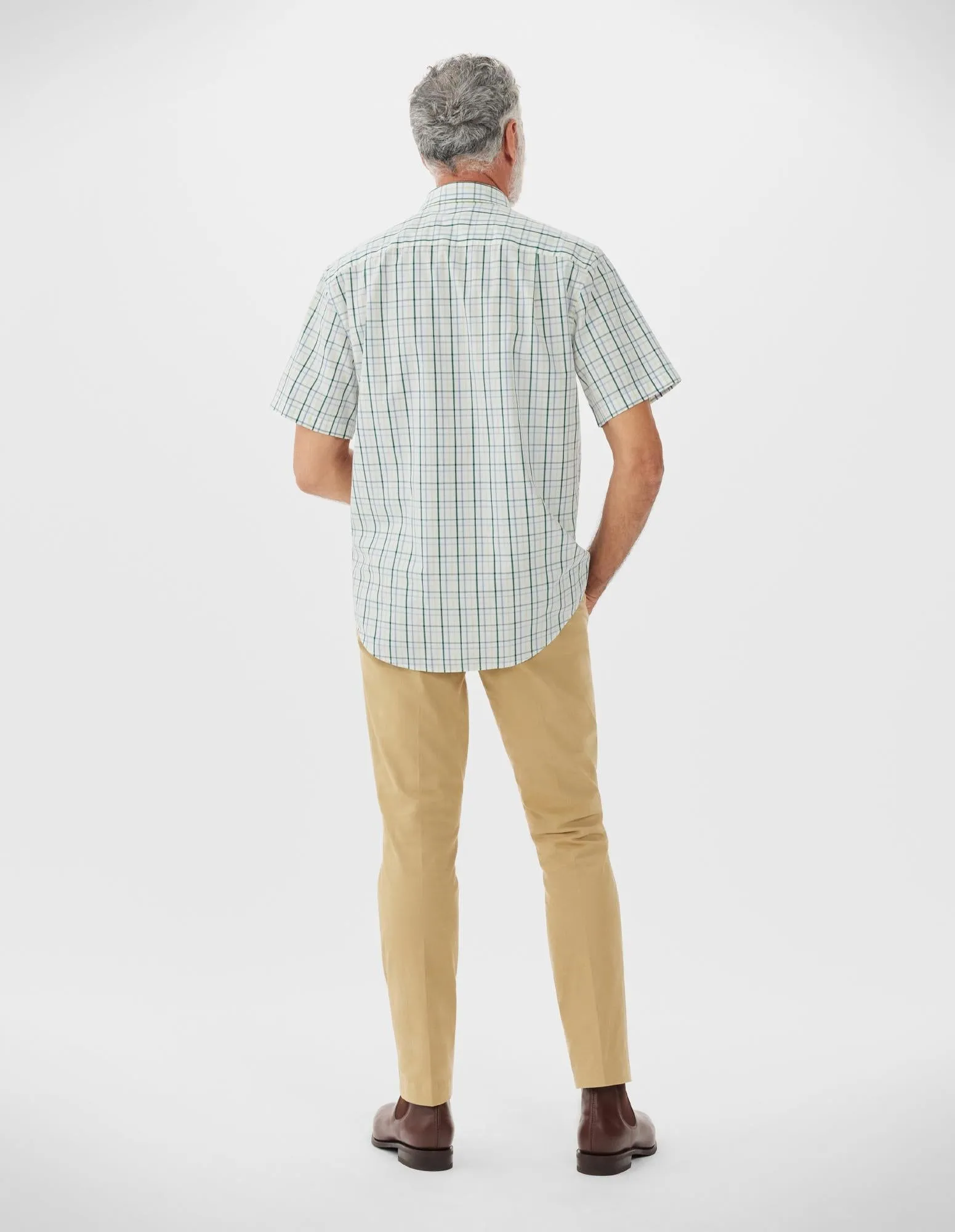 Hervey Shirt - White/Blue/Green