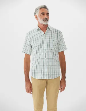 Hervey Shirt - White/Blue/Green