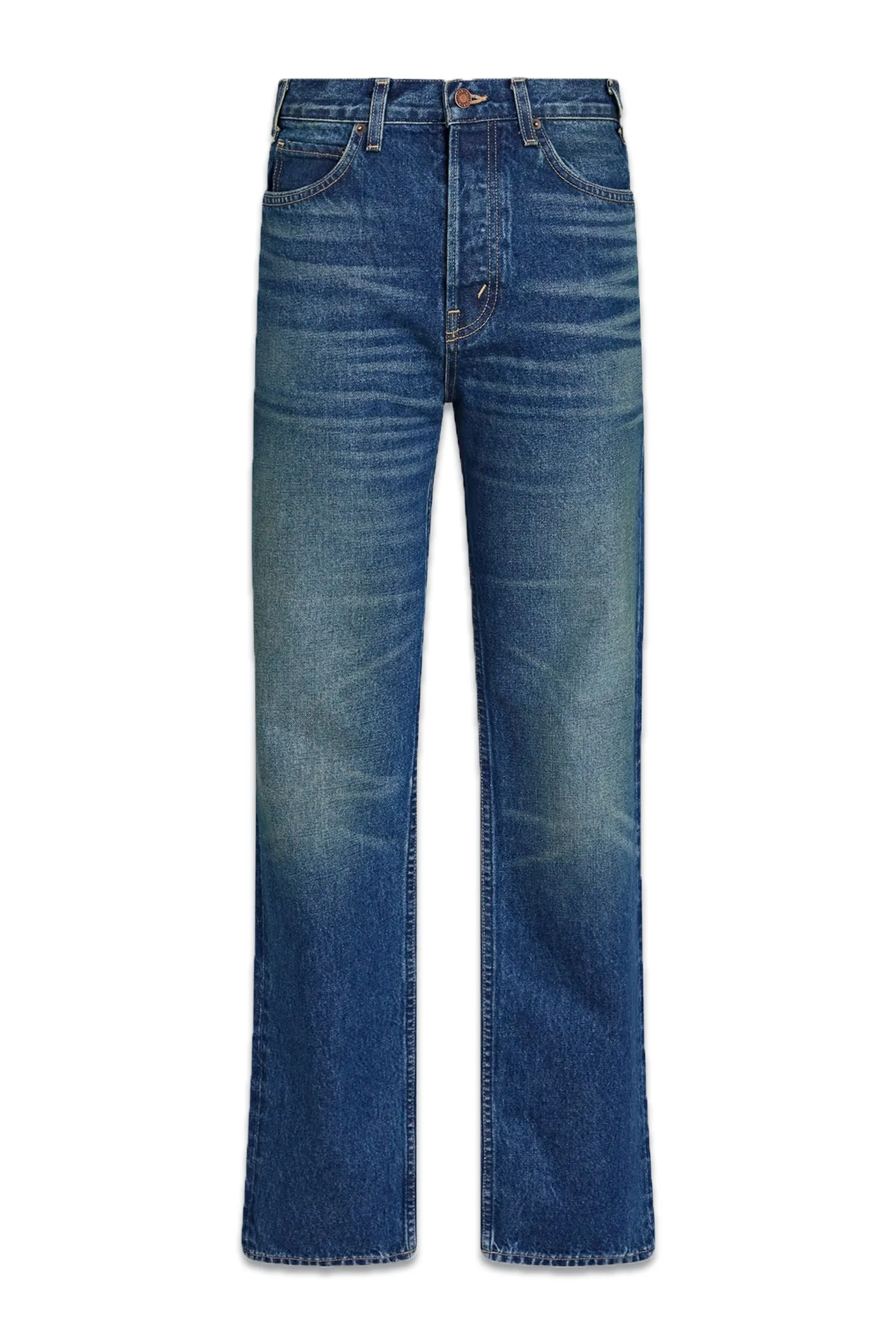 High-rise Straight-leg Jeans