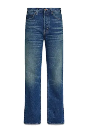 High-rise Straight-leg Jeans