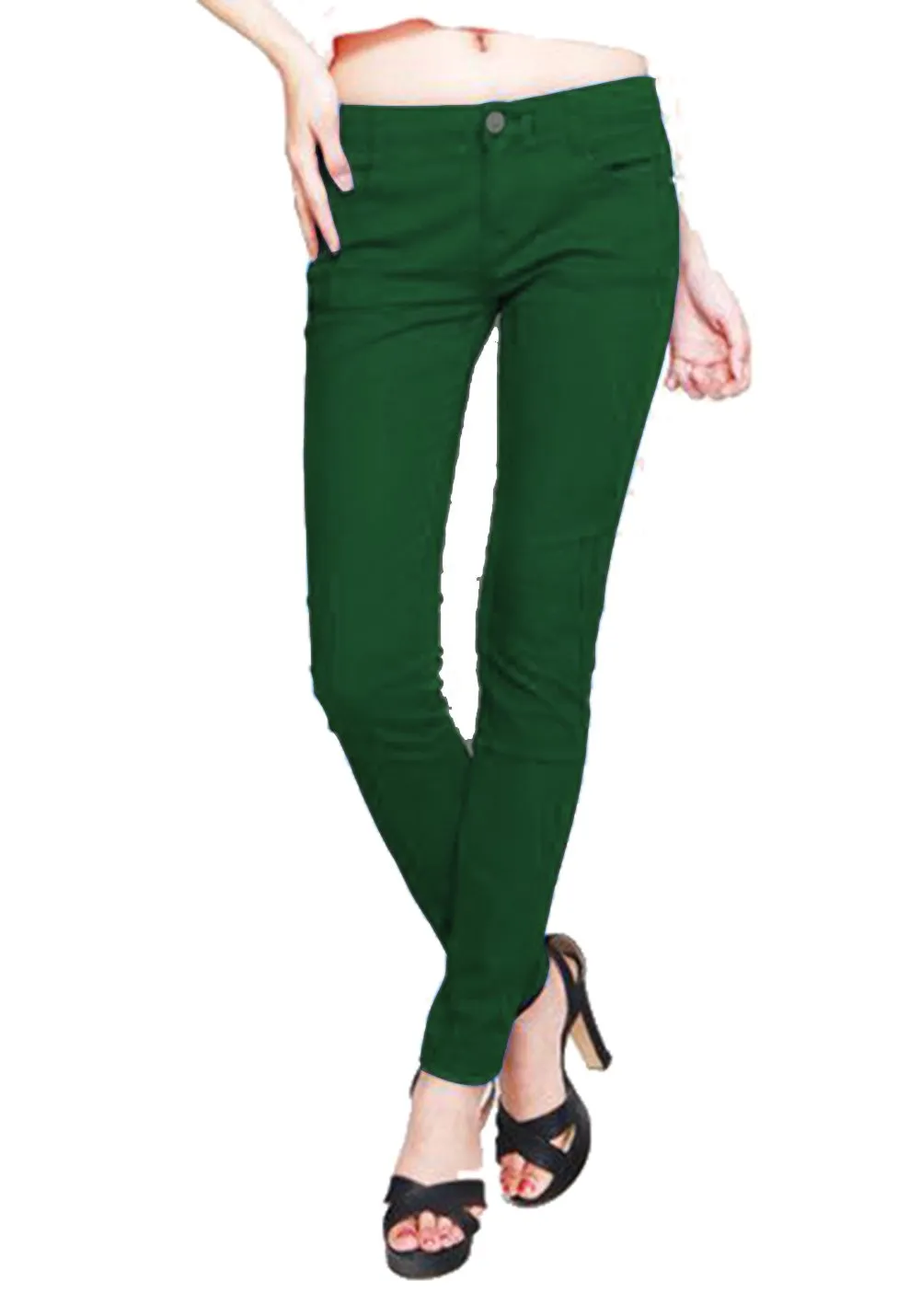 Hollywood Star Fashion Women's Misses French Terry Skinny Stretch Leggings