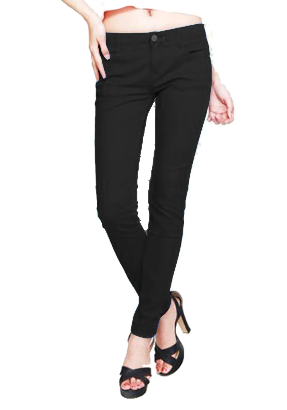 Hollywood Star Fashion Women's Misses French Terry Skinny Stretch Leggings