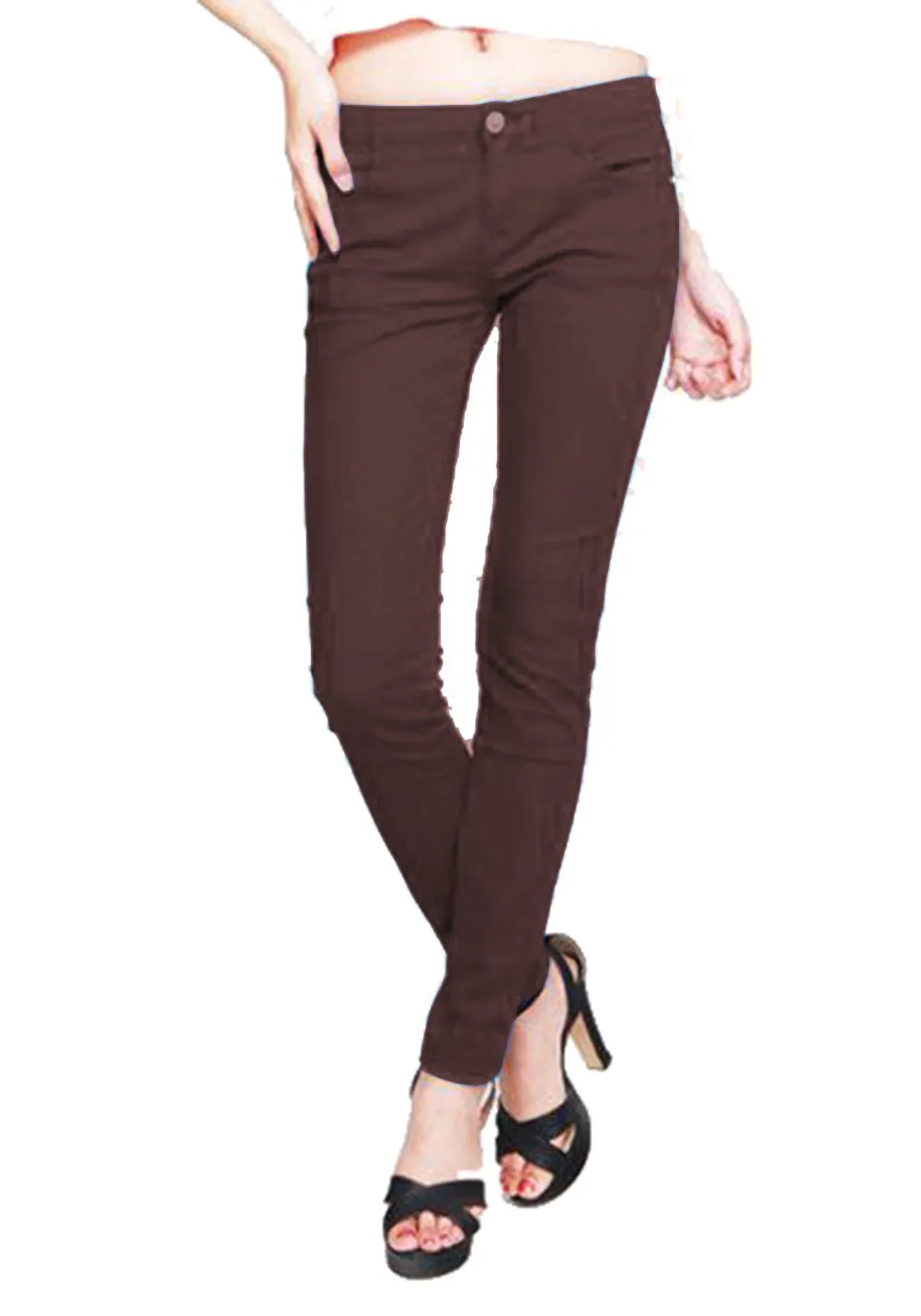 Hollywood Star Fashion Women's Misses French Terry Skinny Stretch Leggings