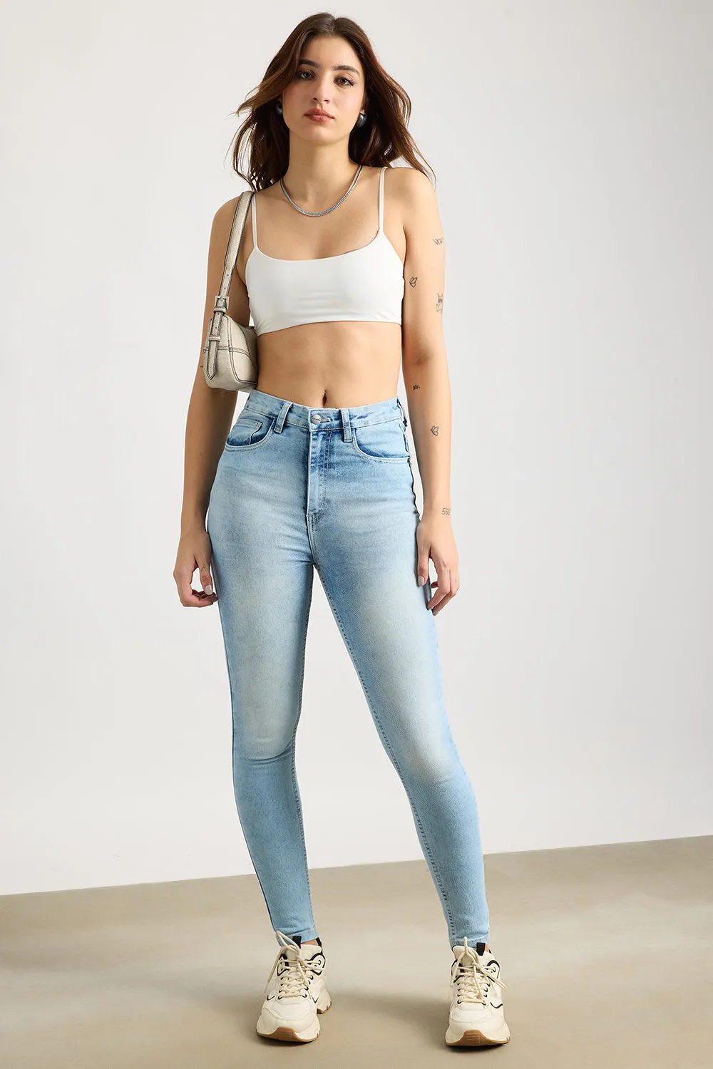 Ice Wash Skinny Women's Jeans