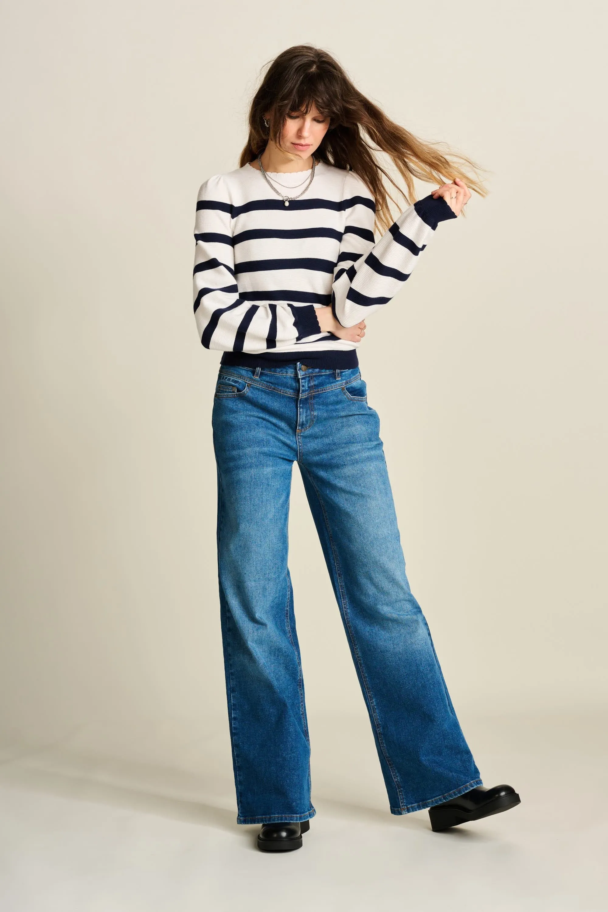 JEANS- Wide leg vintage blue