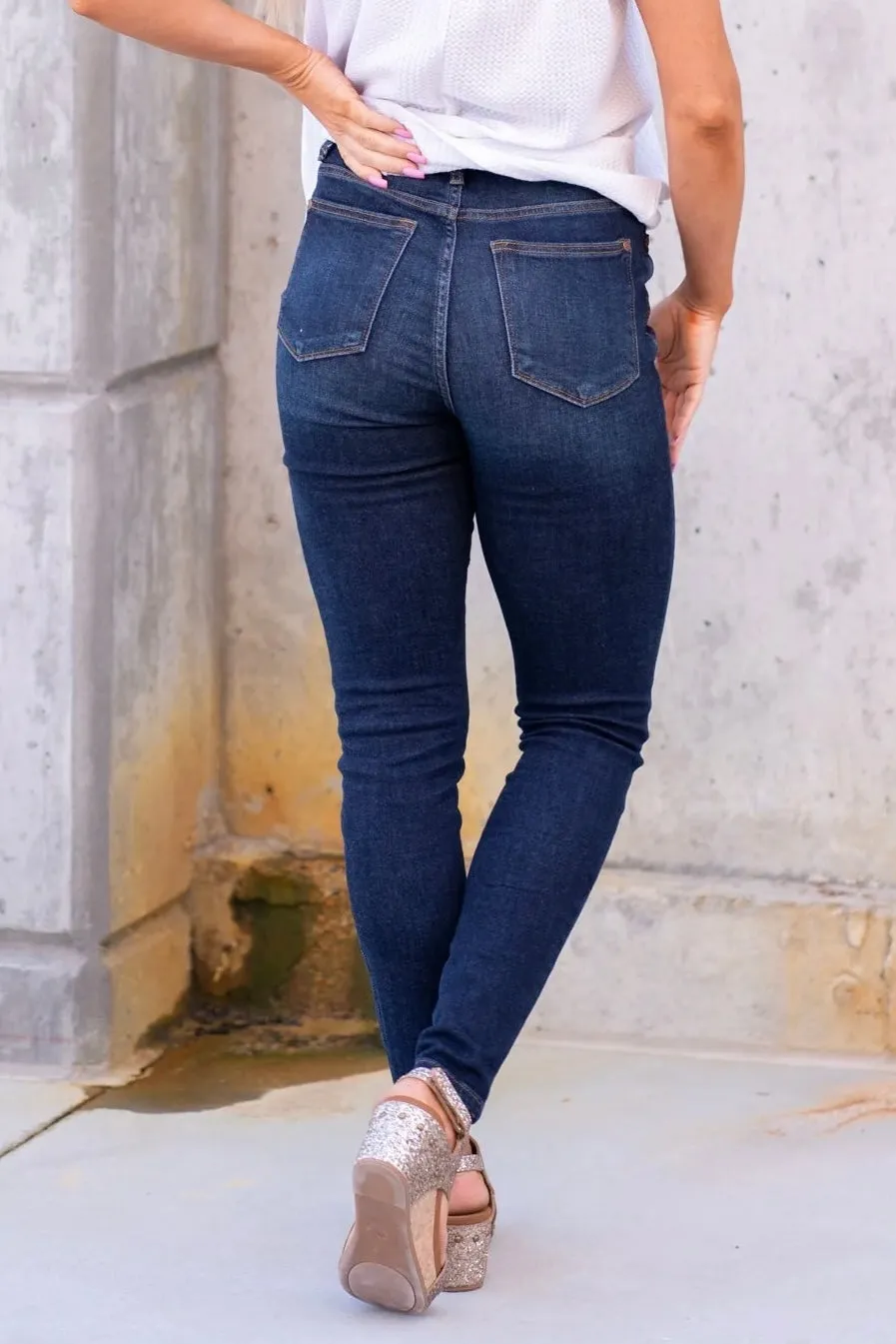 Judy Blue Handsand Skinny Jeans