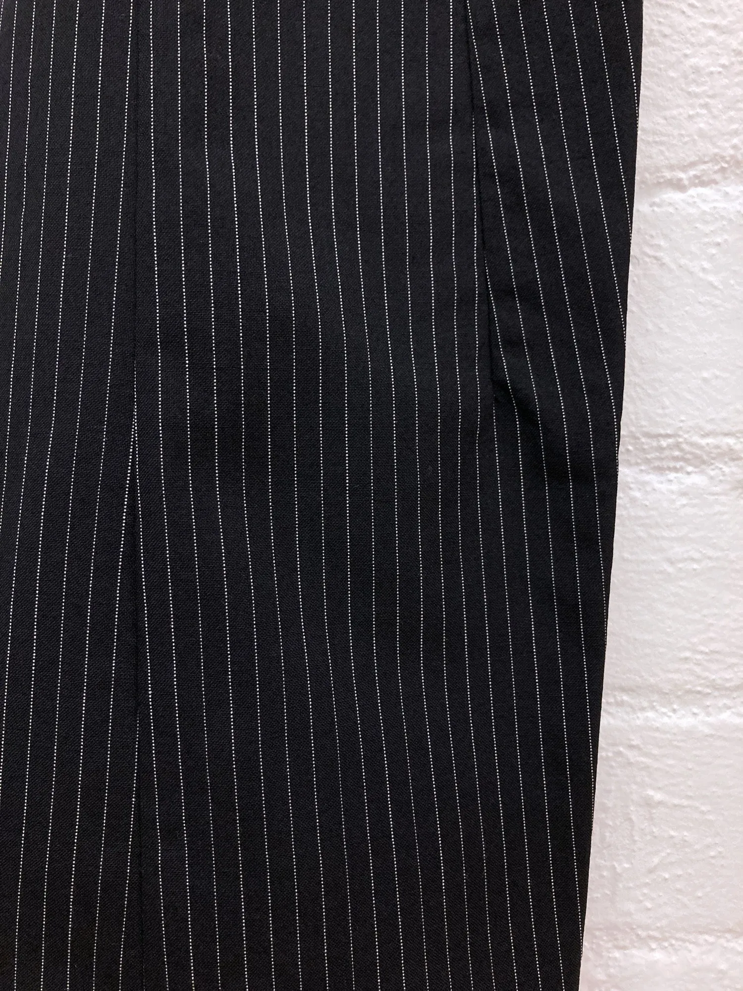 Junya Watanabe Comme des Garcons 1996 striped wool elastic waist flared trousers