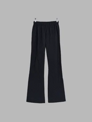 Junya Watanabe Comme des Garcons 1996 striped wool elastic waist flared trousers