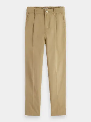 Kids - Elasticated loose tapered-fit chino