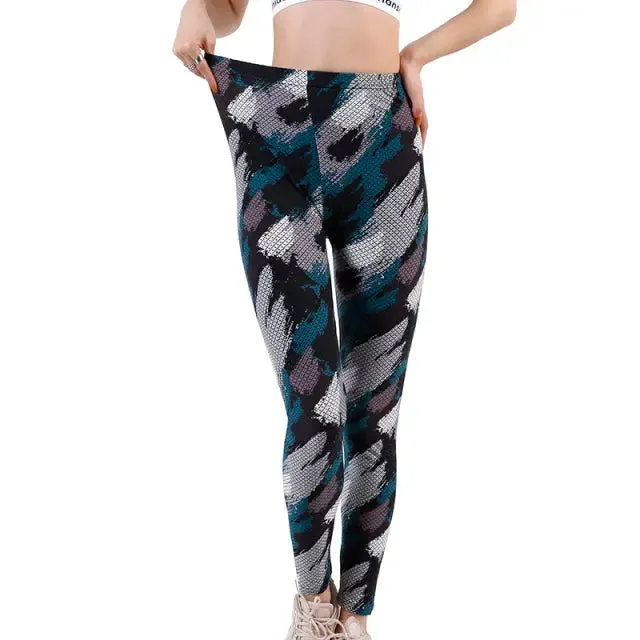 Leggins Graffiti Style Slim Stretch