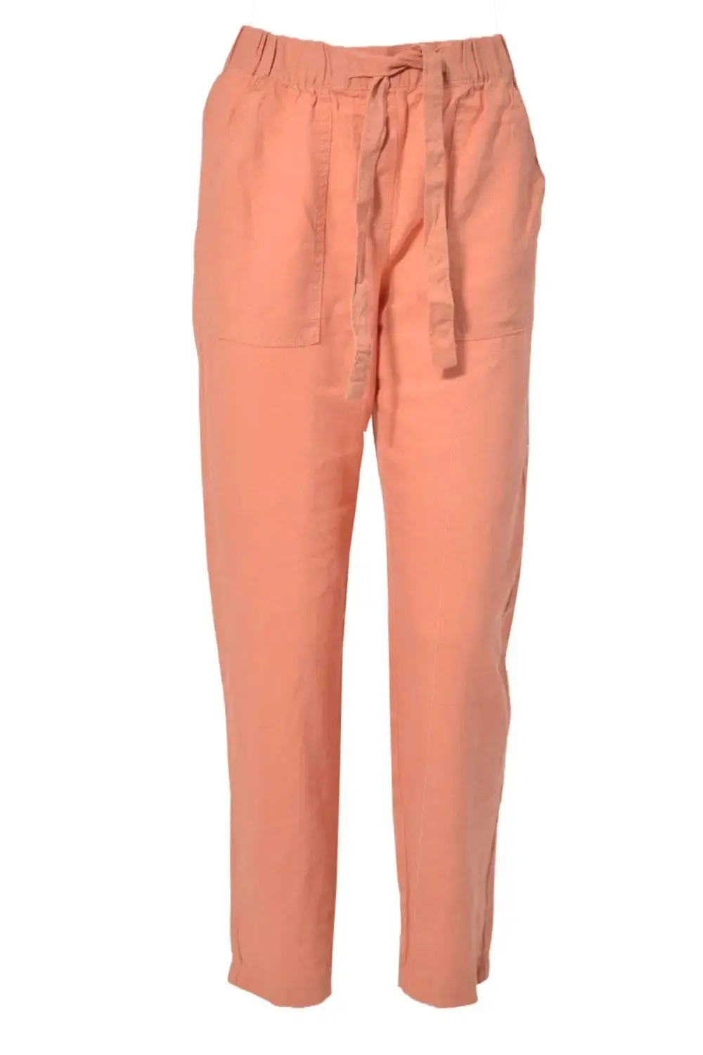 Linen Taper Leg Trousers