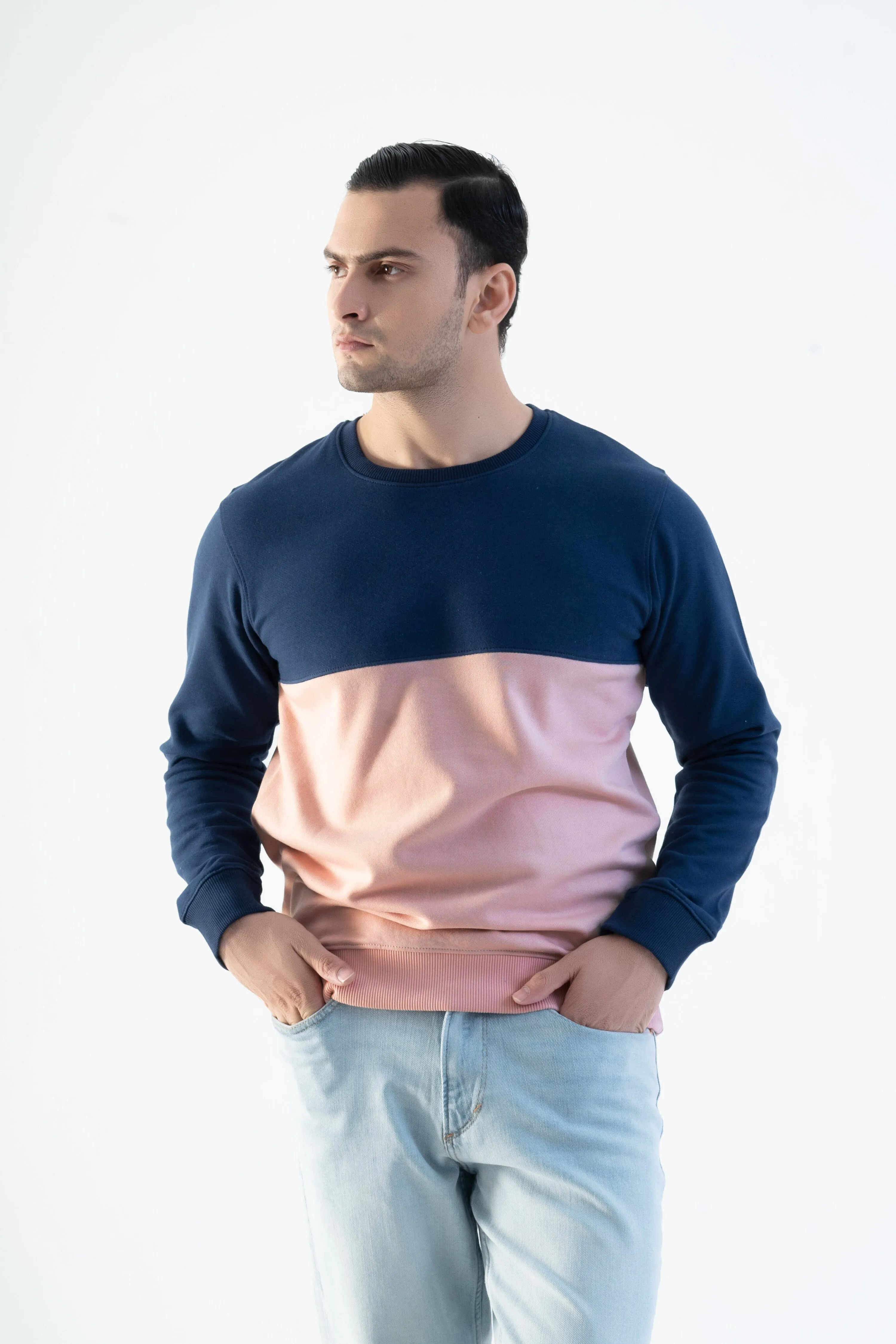 Magnet Hills Men's Colorblock Fleece Sweat Shirt