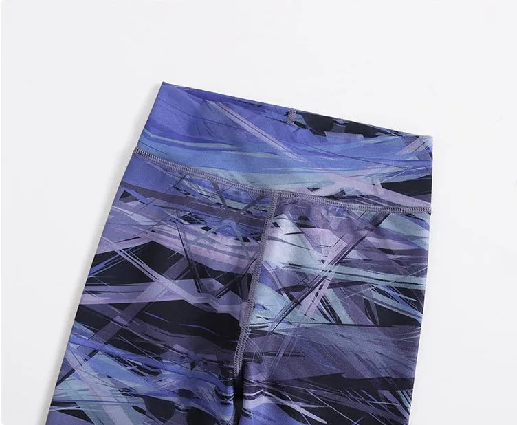 Marble Pattern Kids Yoga Leggings