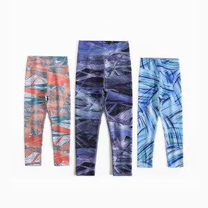 Marble Pattern Kids Yoga Leggings