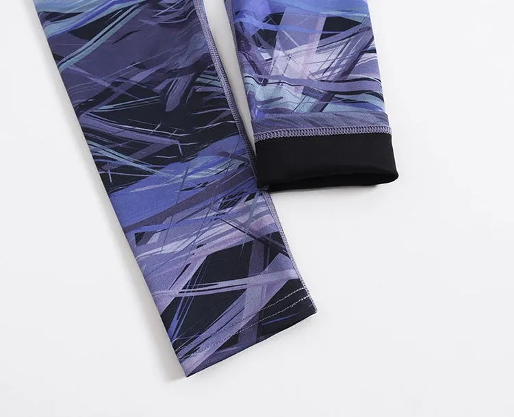 Marble Pattern Kids Yoga Leggings