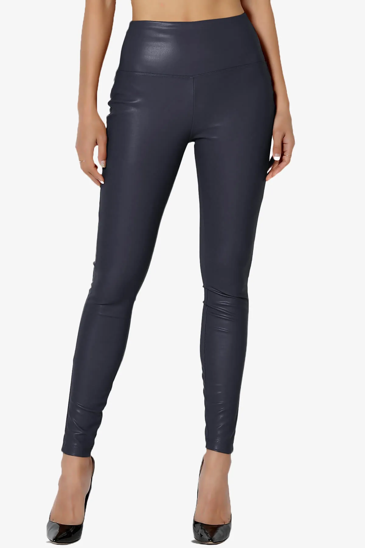 Mayari High Rise Faux Leather Leggings PLUS
