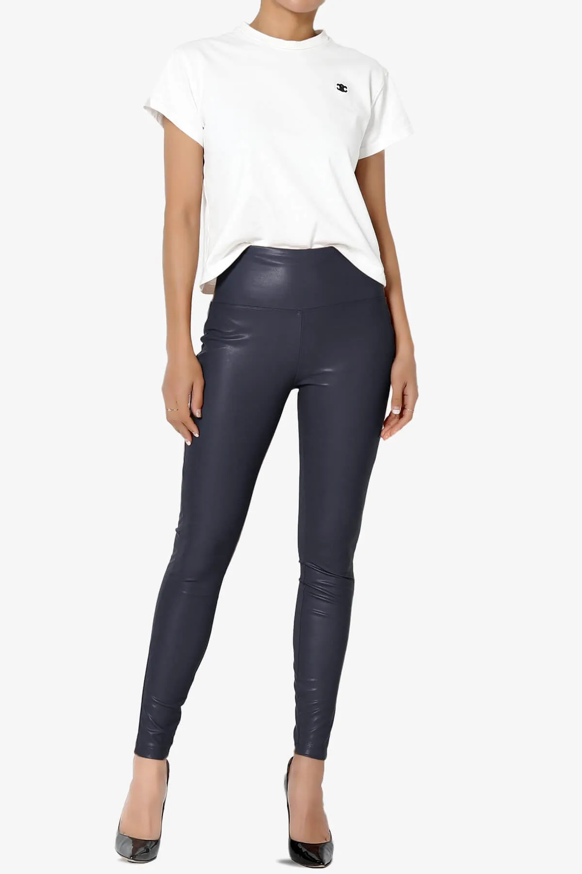 Mayari High Rise Faux Leather Leggings PLUS