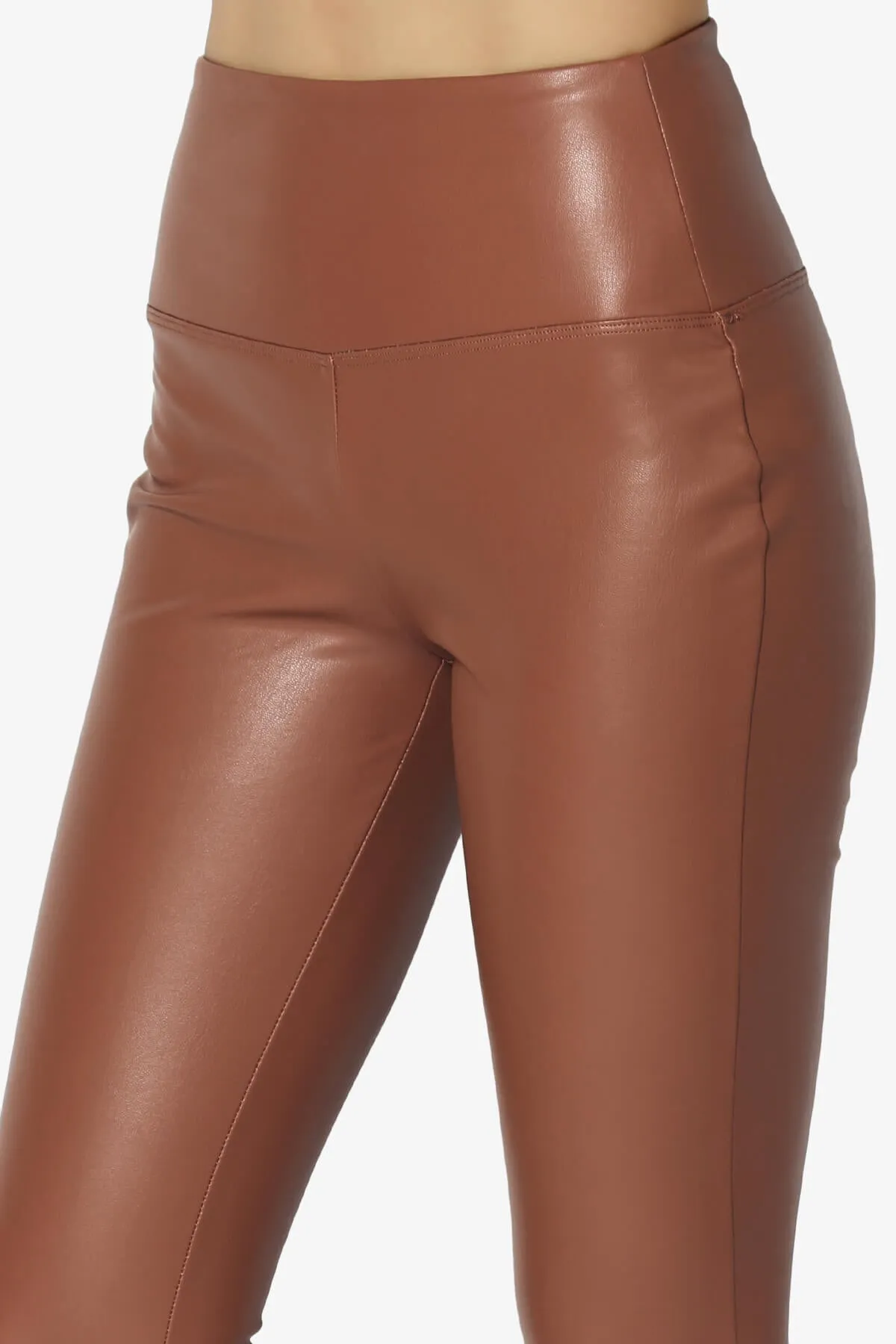 Mayari High Rise Faux Leather Leggings PLUS
