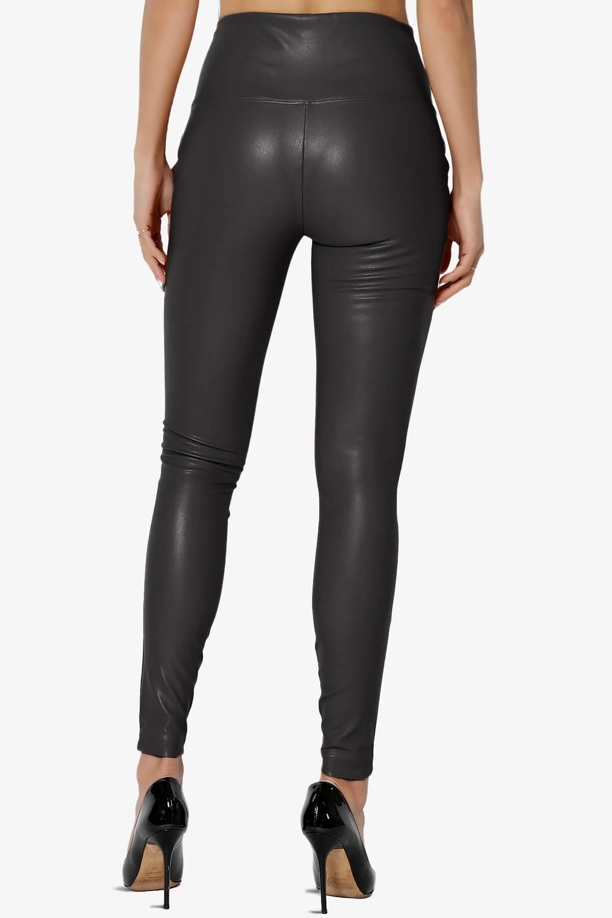 Mayari High Rise Faux Leather Leggings PLUS