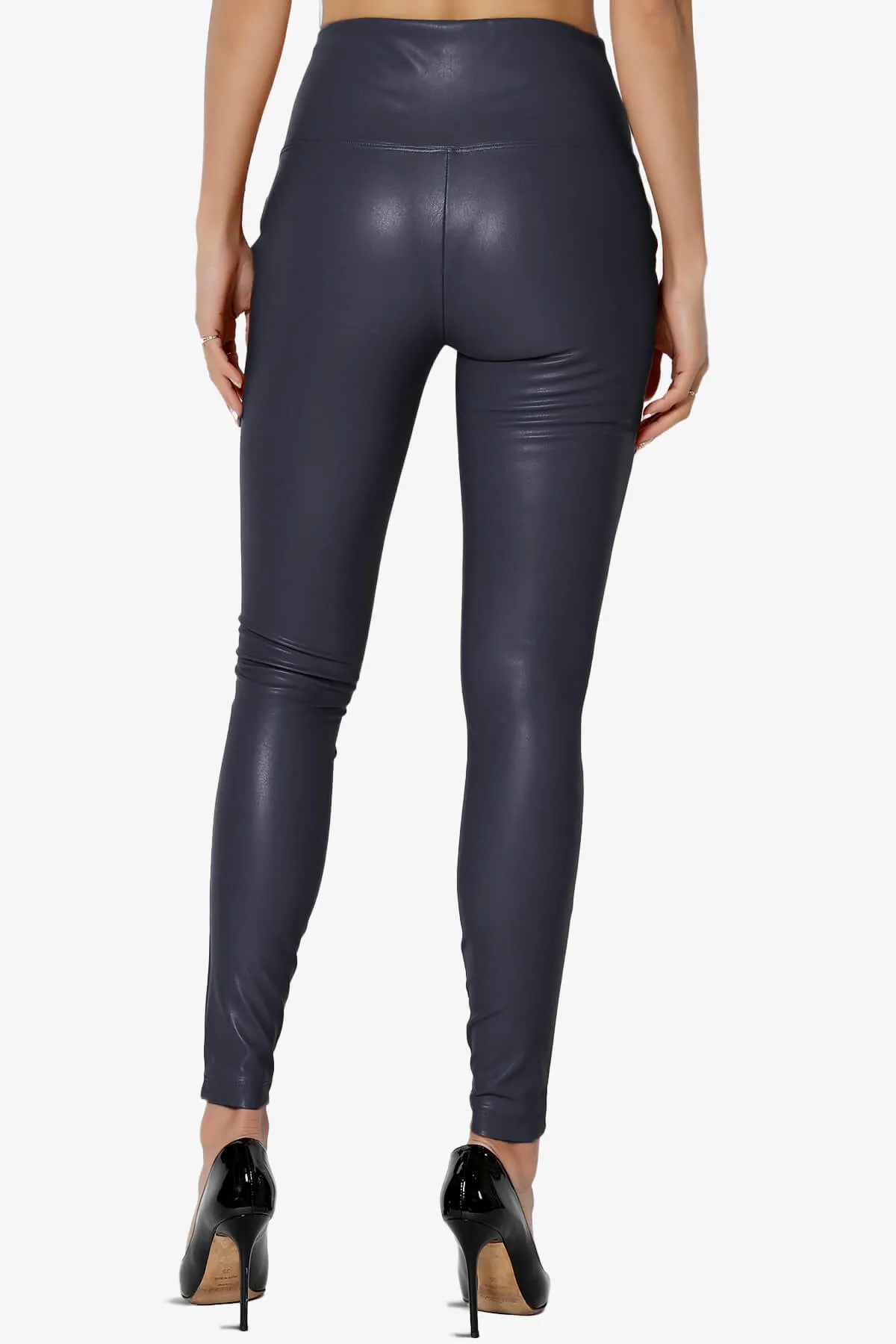 Mayari High Rise Faux Leather Leggings PLUS