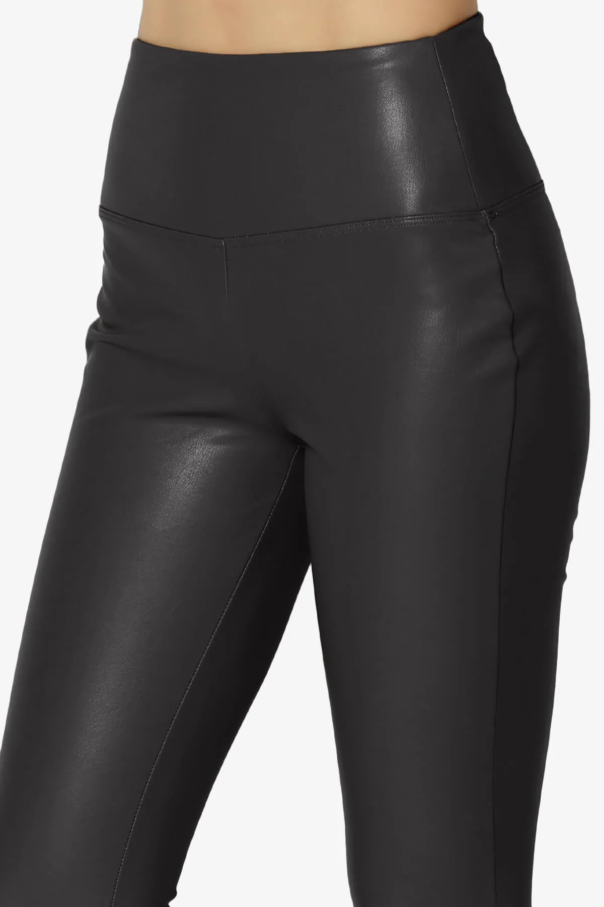 Mayari High Rise Faux Leather Leggings PLUS