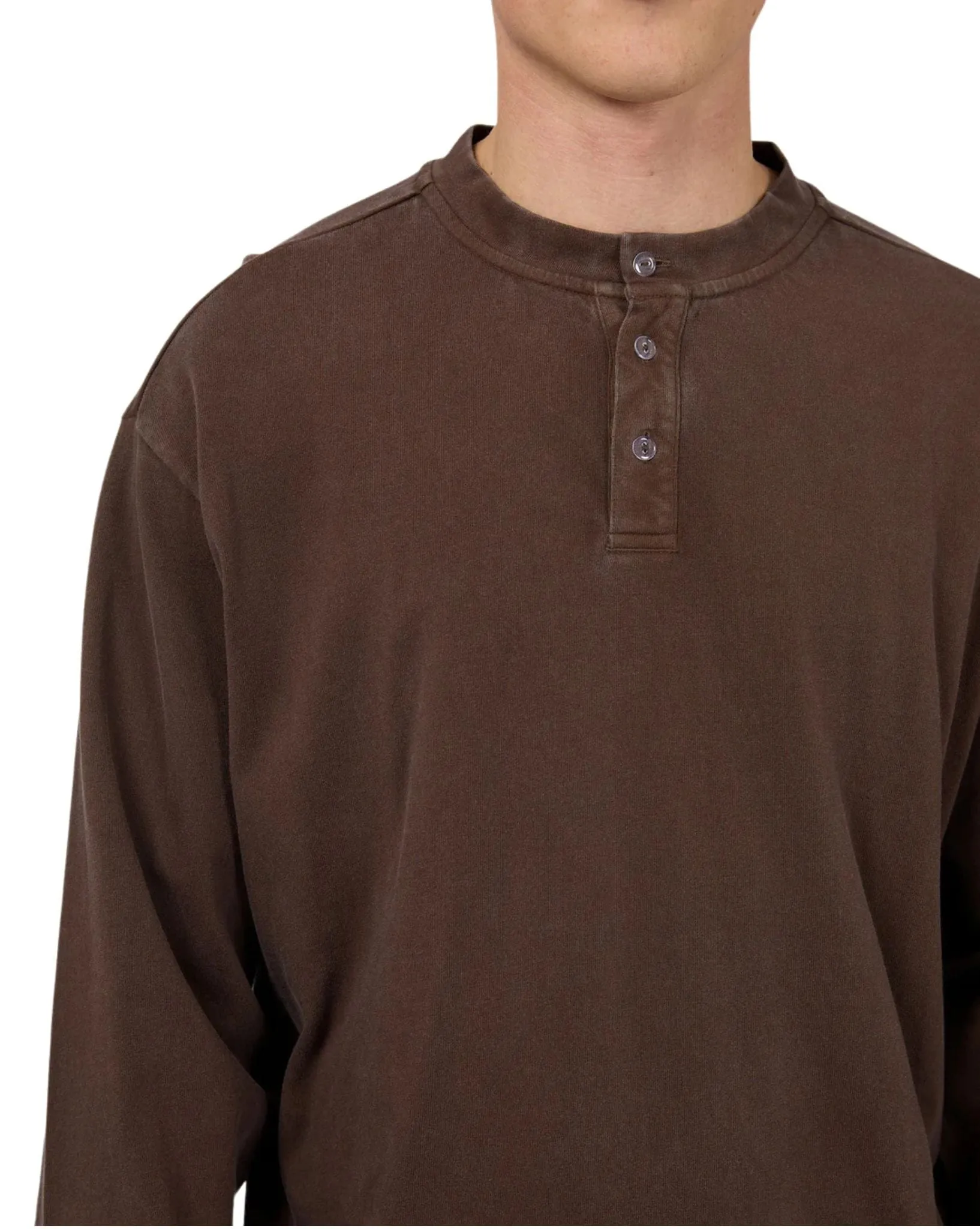 Mens Henley LS Top