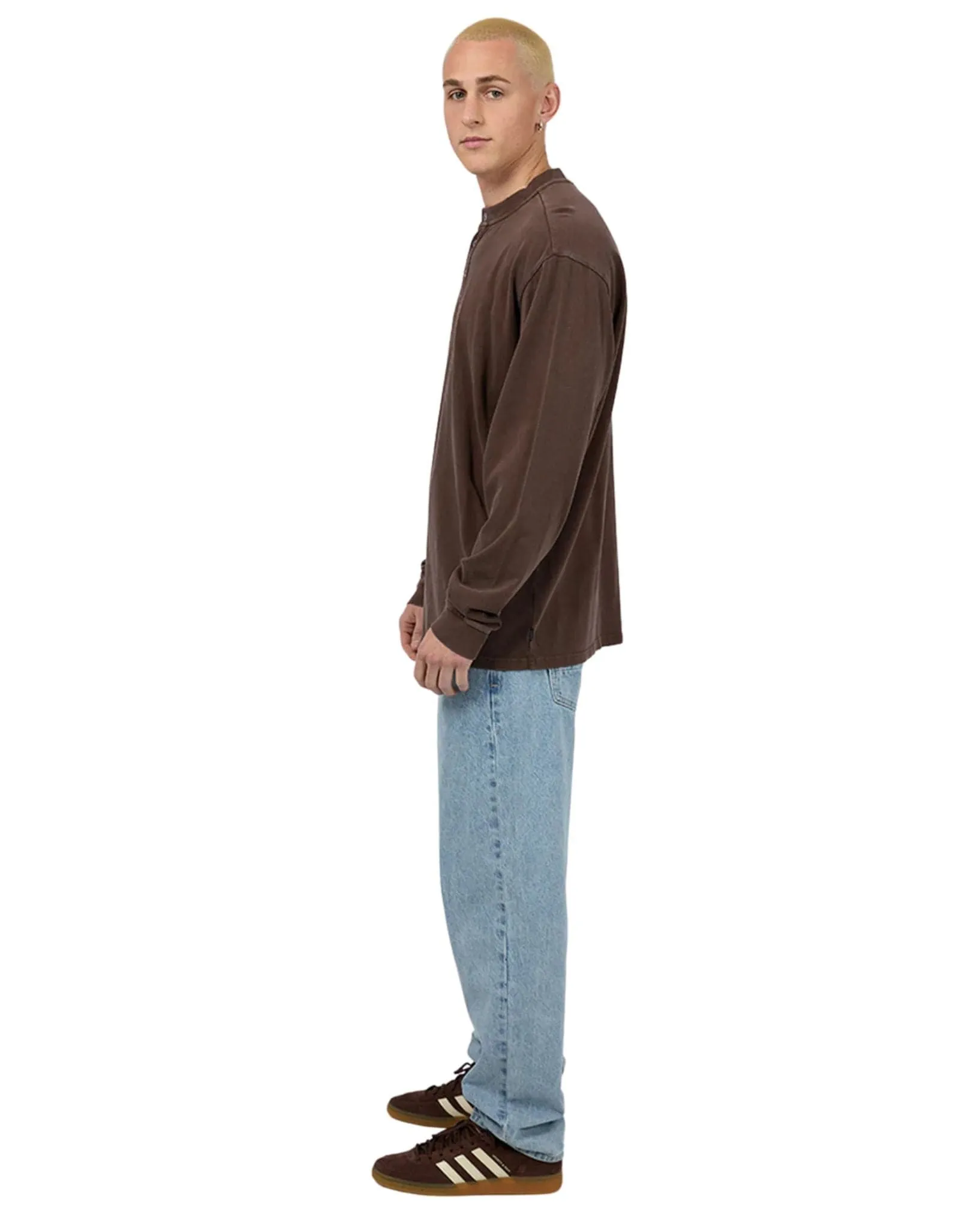 Mens Henley LS Top