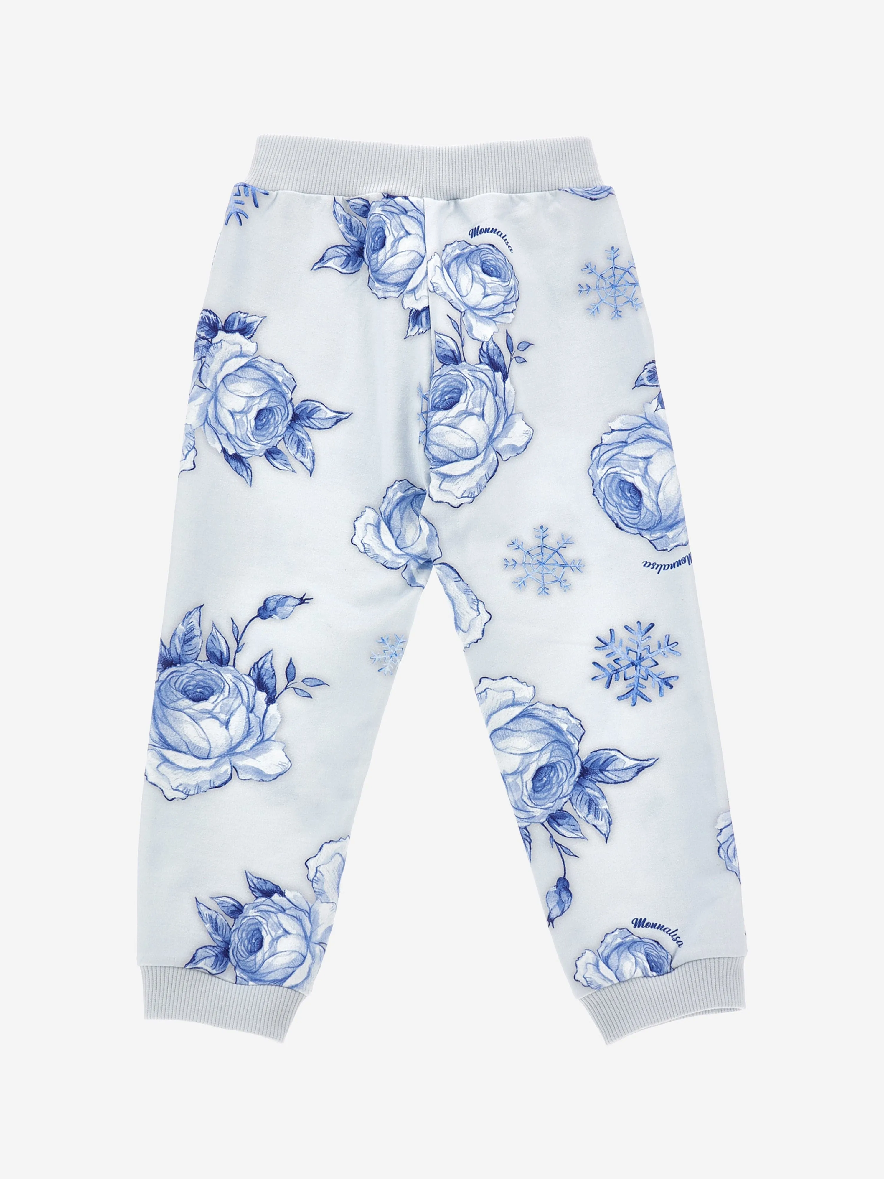Monnalisa Girls Frozen Print Joggers in White