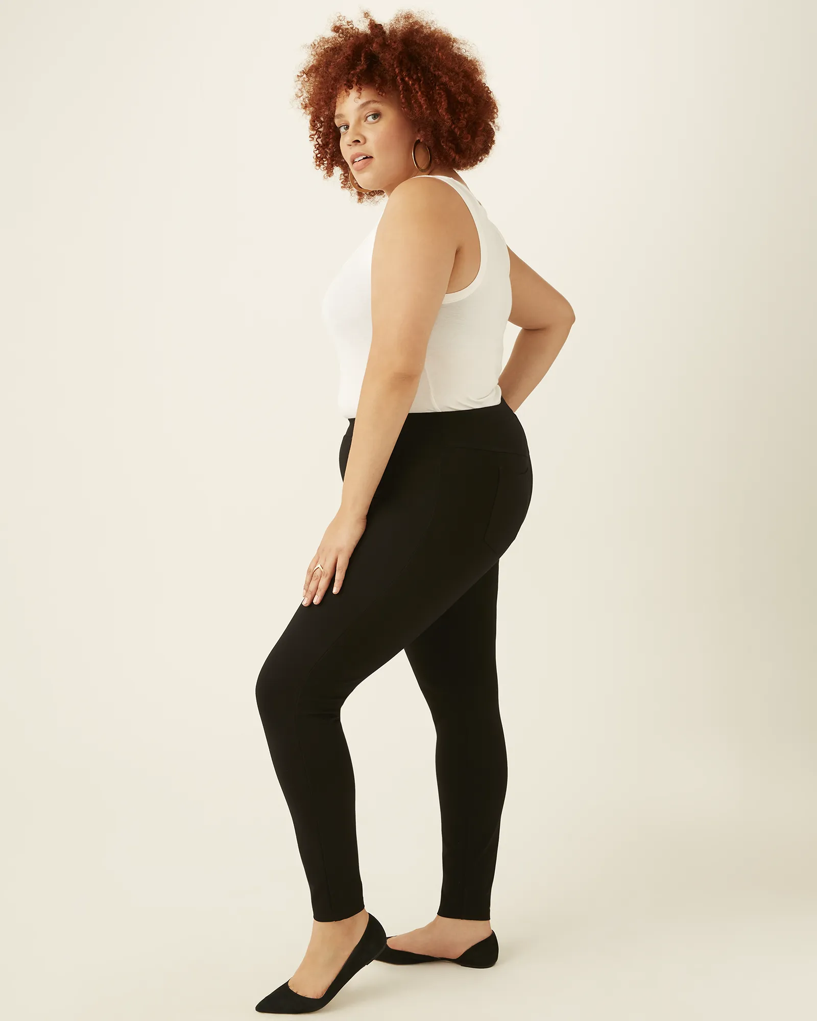 Myrtle Pull on Legging with Pockets Black | Black