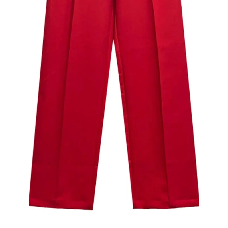 Office Wear High Waist Straight Pants For Women