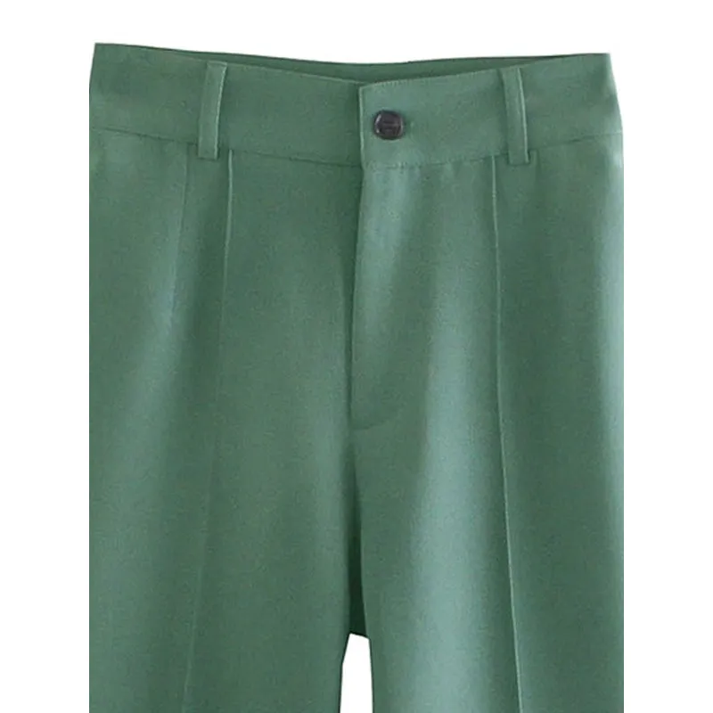 Office Wear High Waist Straight Pants For Women