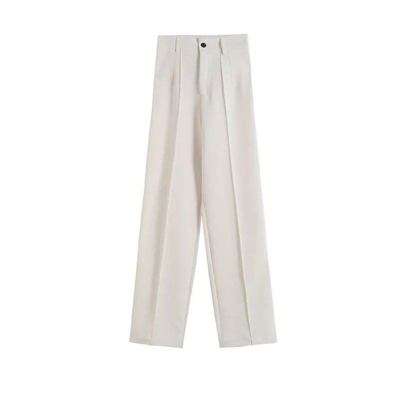 Office Wear High Waist Straight Pants For Women