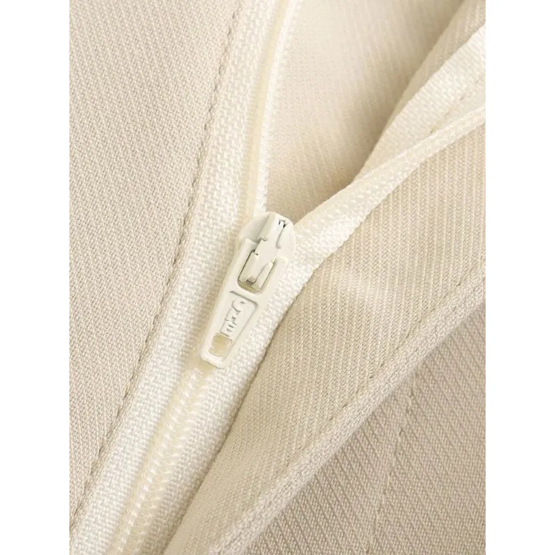 Office Wear High Waist Straight Pants For Women