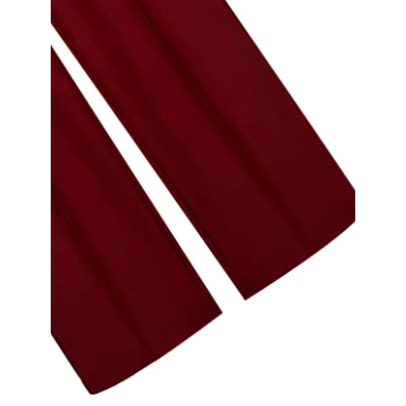 Office Wear High Waist Straight Pants For Women
