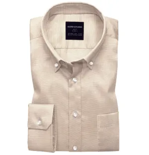 Oxford Button-Down - Long Sleeve - Tan