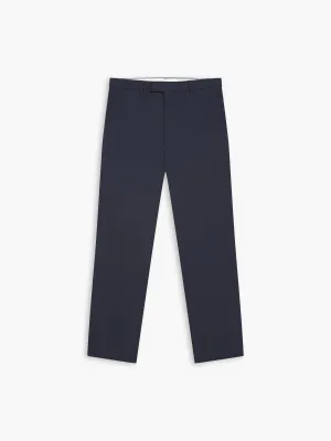 Piccadilly Linen Slim Navy Suit Trouser