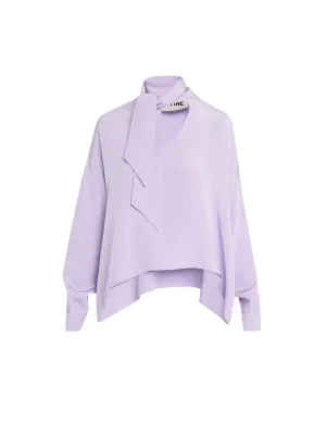 Powdered Violet Tie Blouse