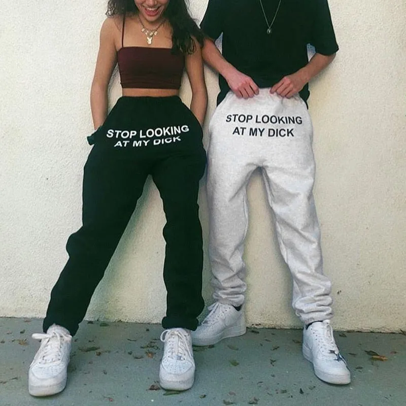 Printed Letters Hip Hop Sweatpants