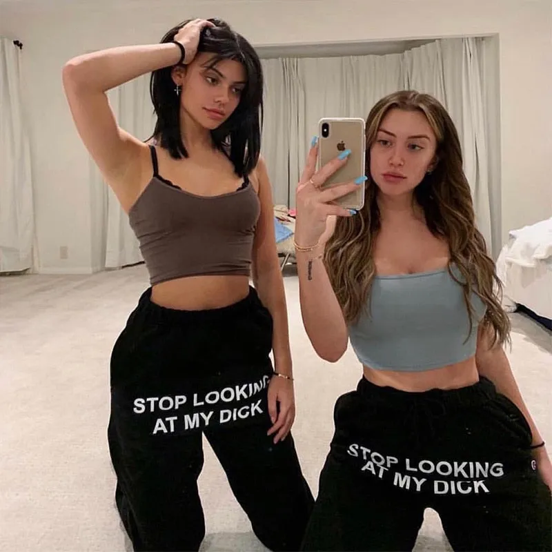 Printed Letters Hip Hop Sweatpants