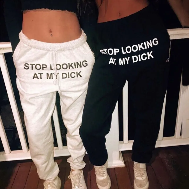 Printed Letters Hip Hop Sweatpants