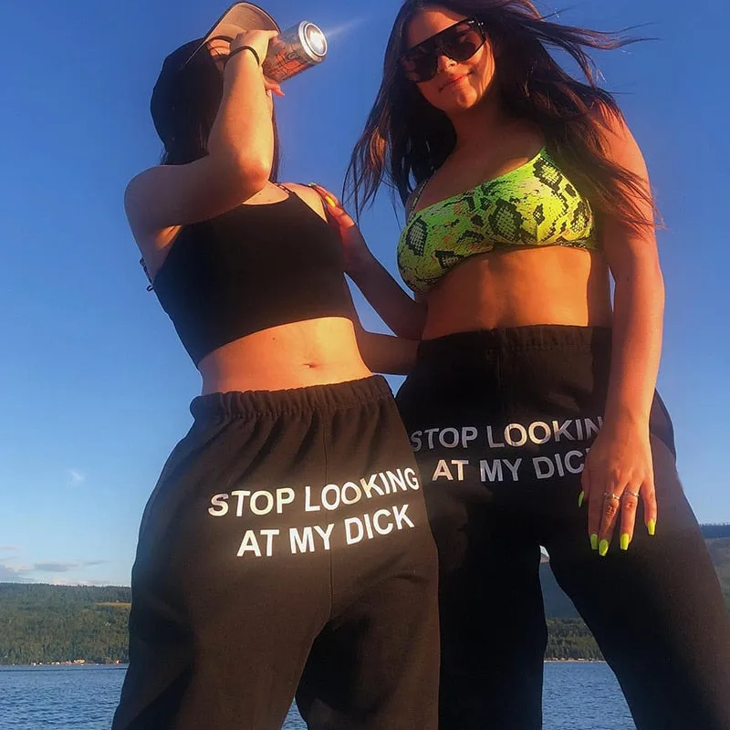 Printed Letters Hip Hop Sweatpants