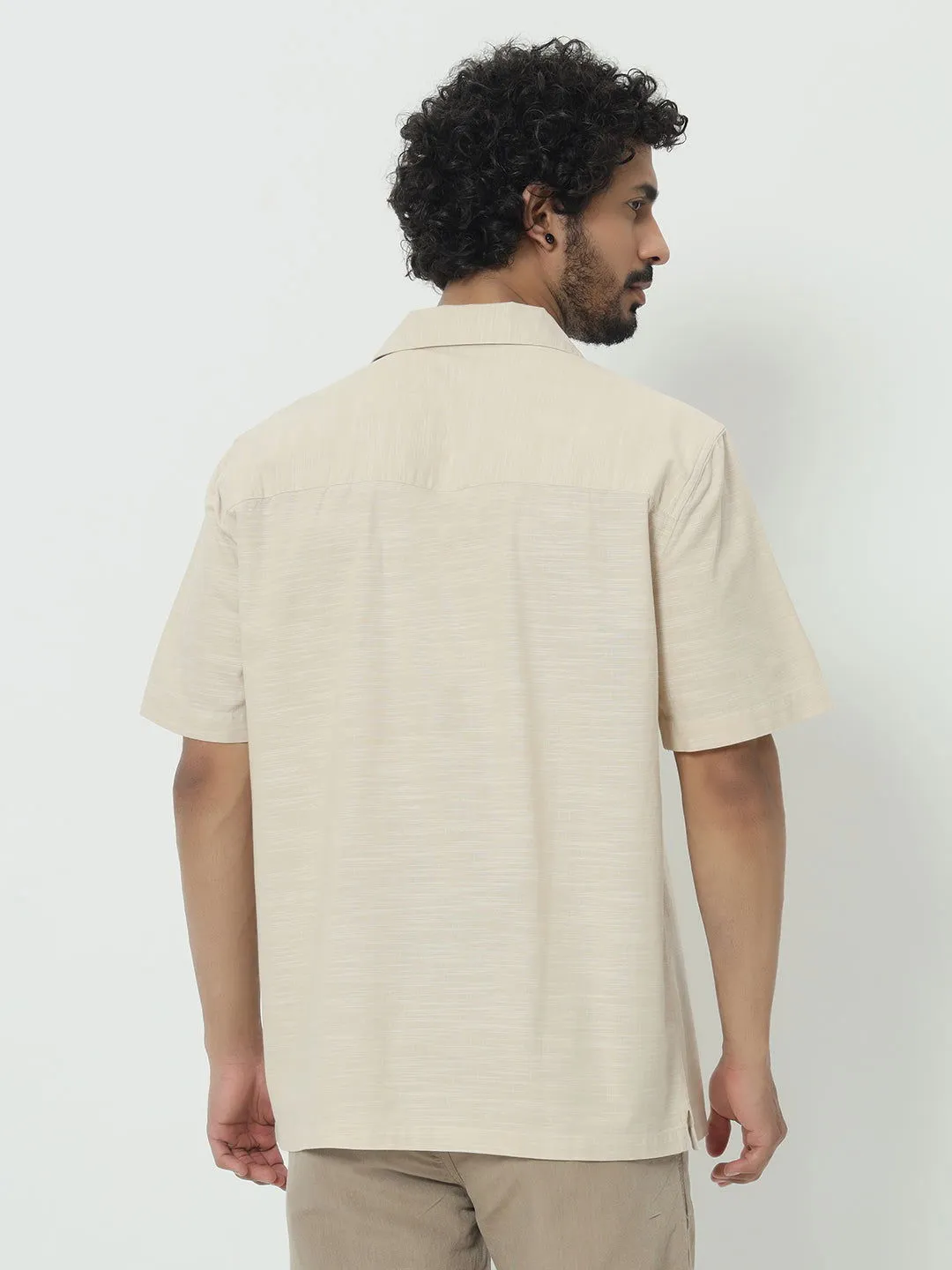 SAINTJONES-SLUB COTTON SHIRT