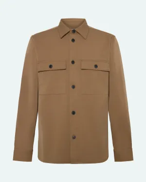 Santon overshirt 3808 - Shitake