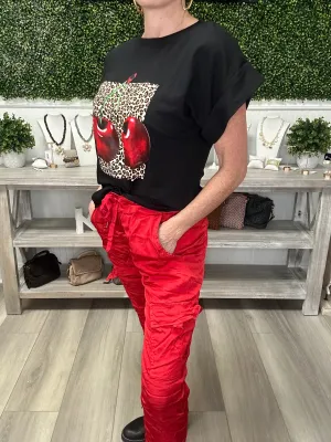 Satin Cargo Jogger