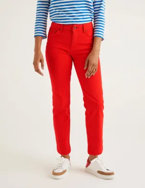Slim Straight Ankle Skimmers-Orange Sunset
