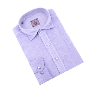 Solid Purple Linen Shirt