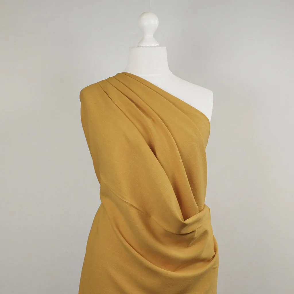 Spa - Honey Yellow, Viscose and Linen Woven Fabric