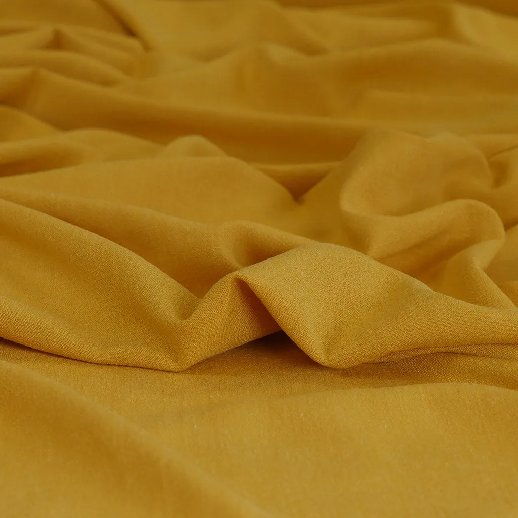 Spa - Honey Yellow, Viscose and Linen Woven Fabric
