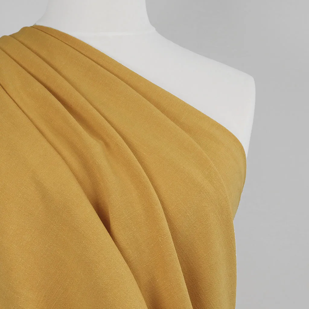 Spa - Honey Yellow, Viscose and Linen Woven Fabric